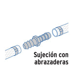 Cople Inserción de Latón 1/2' para Poliducto Negro, Foset