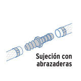 Cople Inserción de Latón 3/4' para Poliducto Negro, Foset