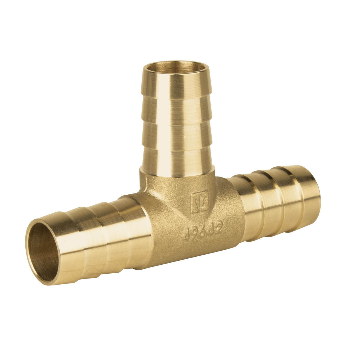 Tee Inserción Macho Latón 3/4' para Poliducto Negro, Foset