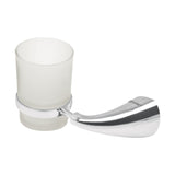 Portavaso Cepillero Metálico con Vaso de Vidrio, Foset Aero