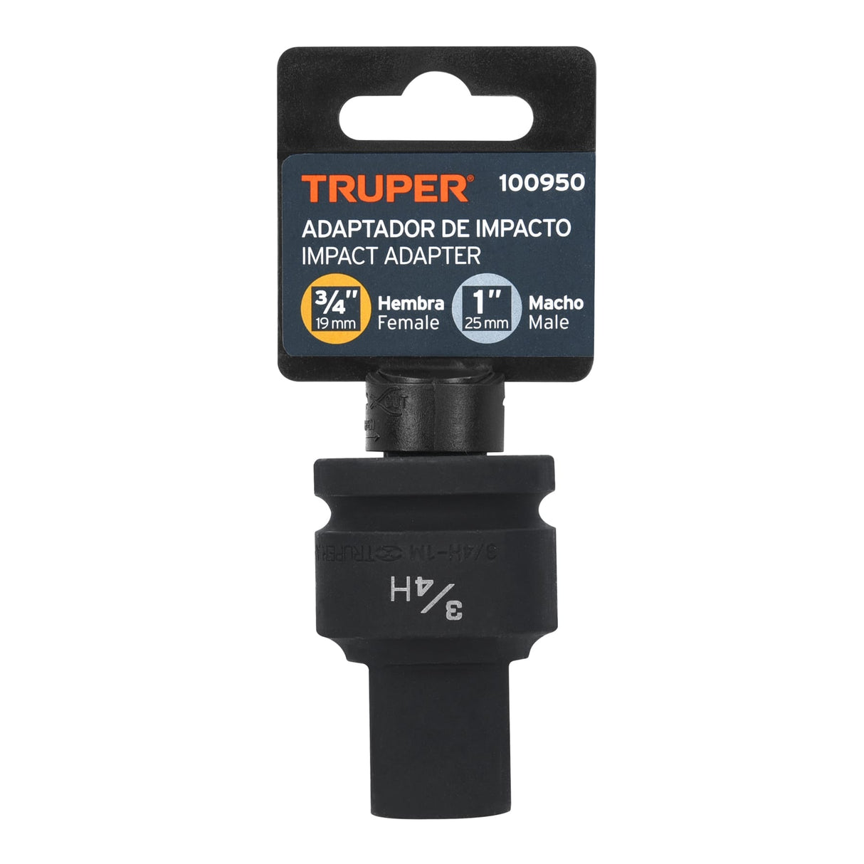 Adaptador de Impacto 3/4' (H) X 1' (m), Truper