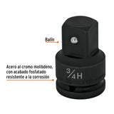 Adaptador de Impacto 3/4' (H) X 1' (m), Truper