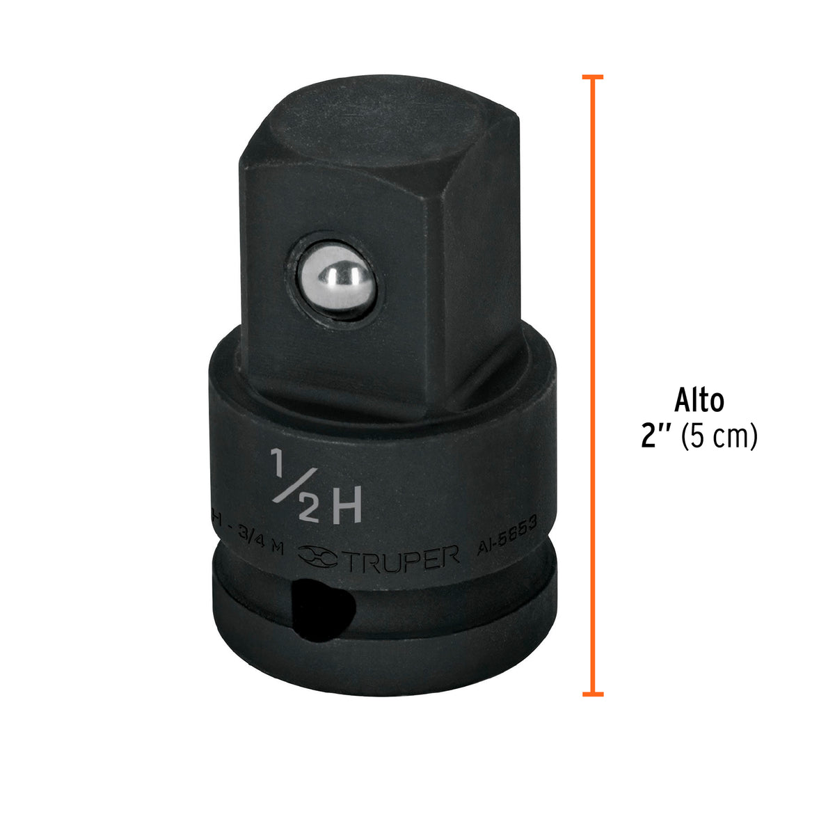 Adaptador de Impacto 1/2' (H) X 3/4' (m), Truper