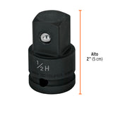 Adaptador de Impacto 1/2' (H) X 3/4' (m), Truper