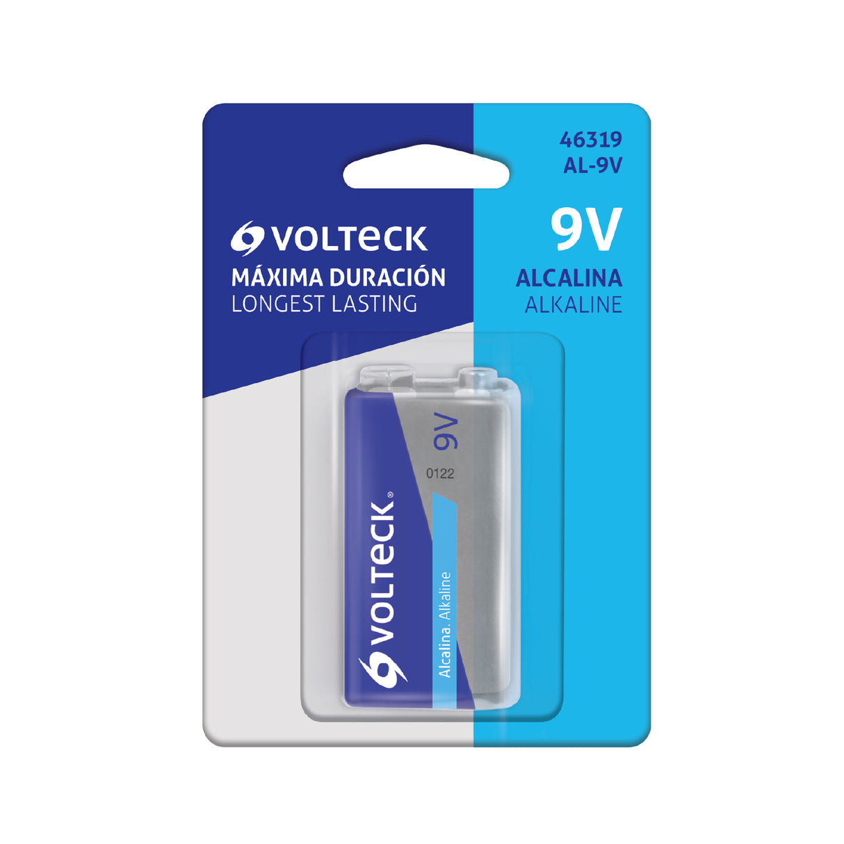 Blíster con 1 Pila Alcalina 9 V, Volteck