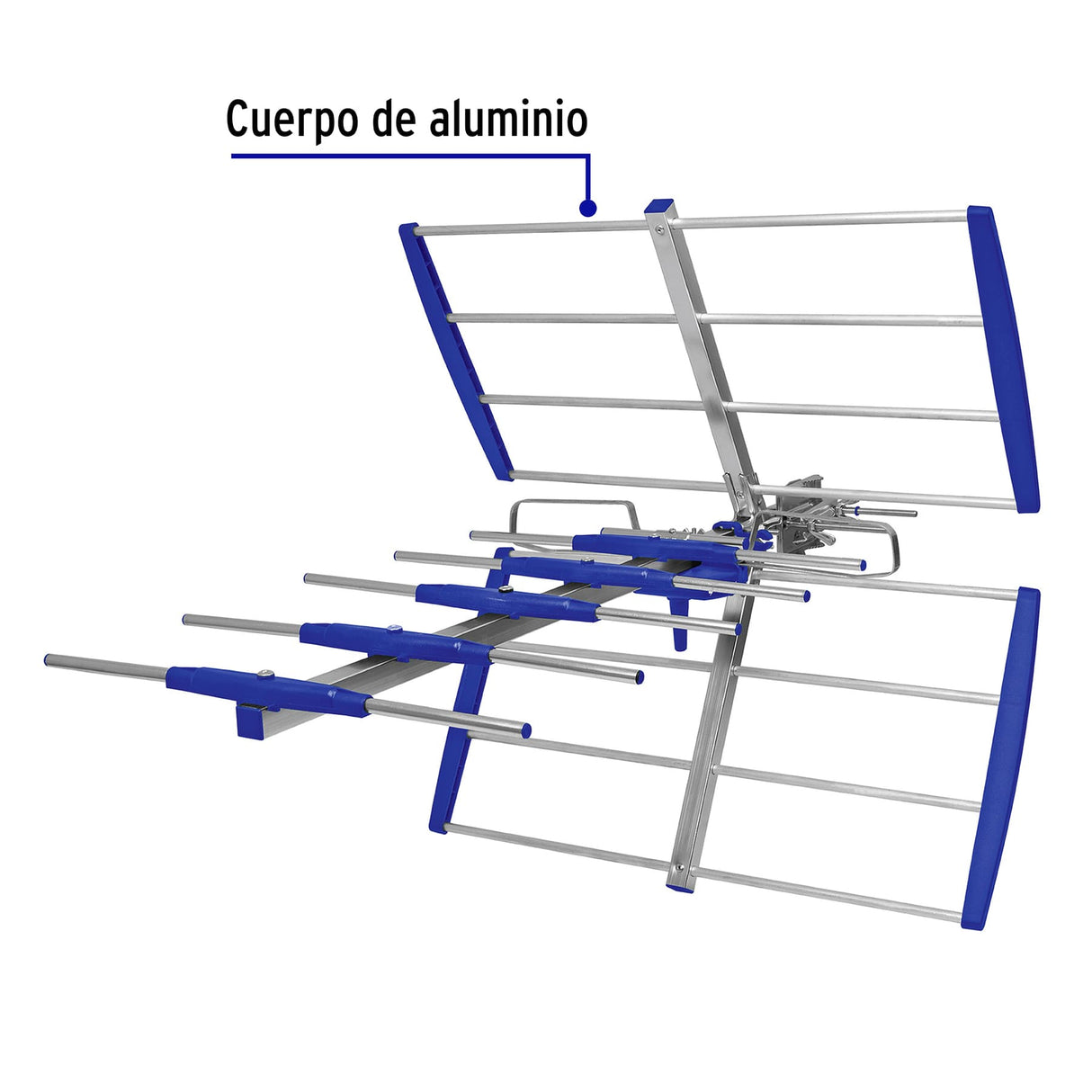 Antena Aérea para TV HD, 14 Elementos, Volteck