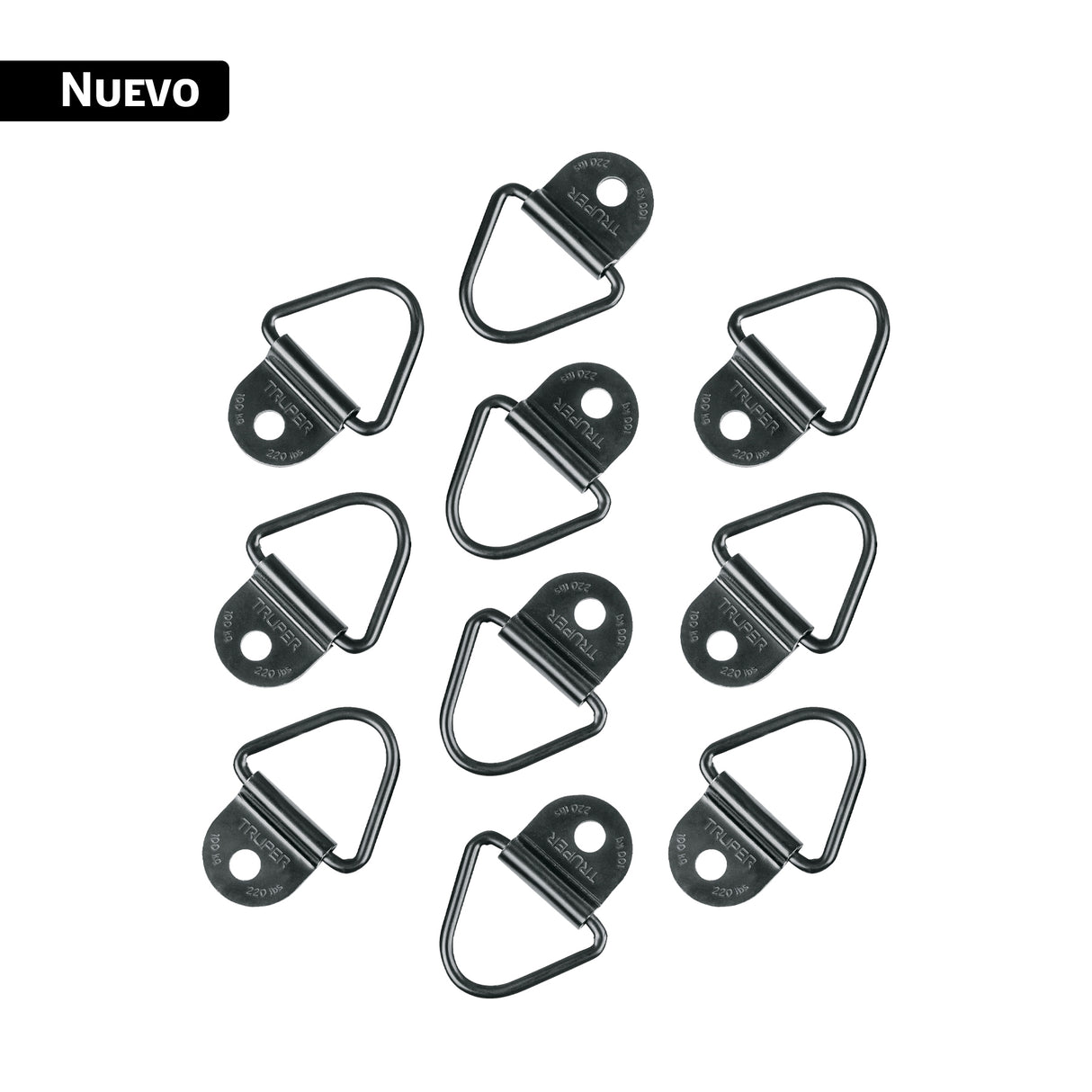 Blíster con 10 Anclajes para Redes de Carga de 3.5 Ton