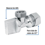 Llave Angular 1/2', 1/4 de Vuelta, Barrilito, Foset