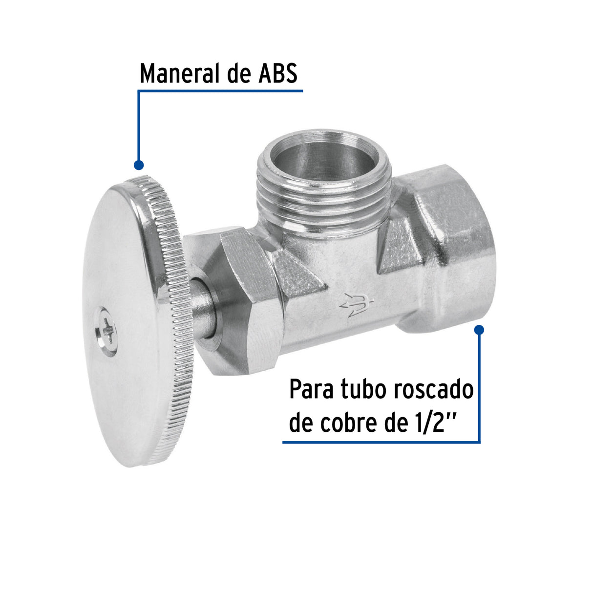 Llave Angular 1/2', Multivuelta, Roscable, Foset