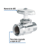 Llave Angular Recta 1/2', Multivuelta, Roscable, Foset
