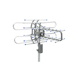 Antena Aérea para TV HD, Giratoria 360° con Control, Volteck