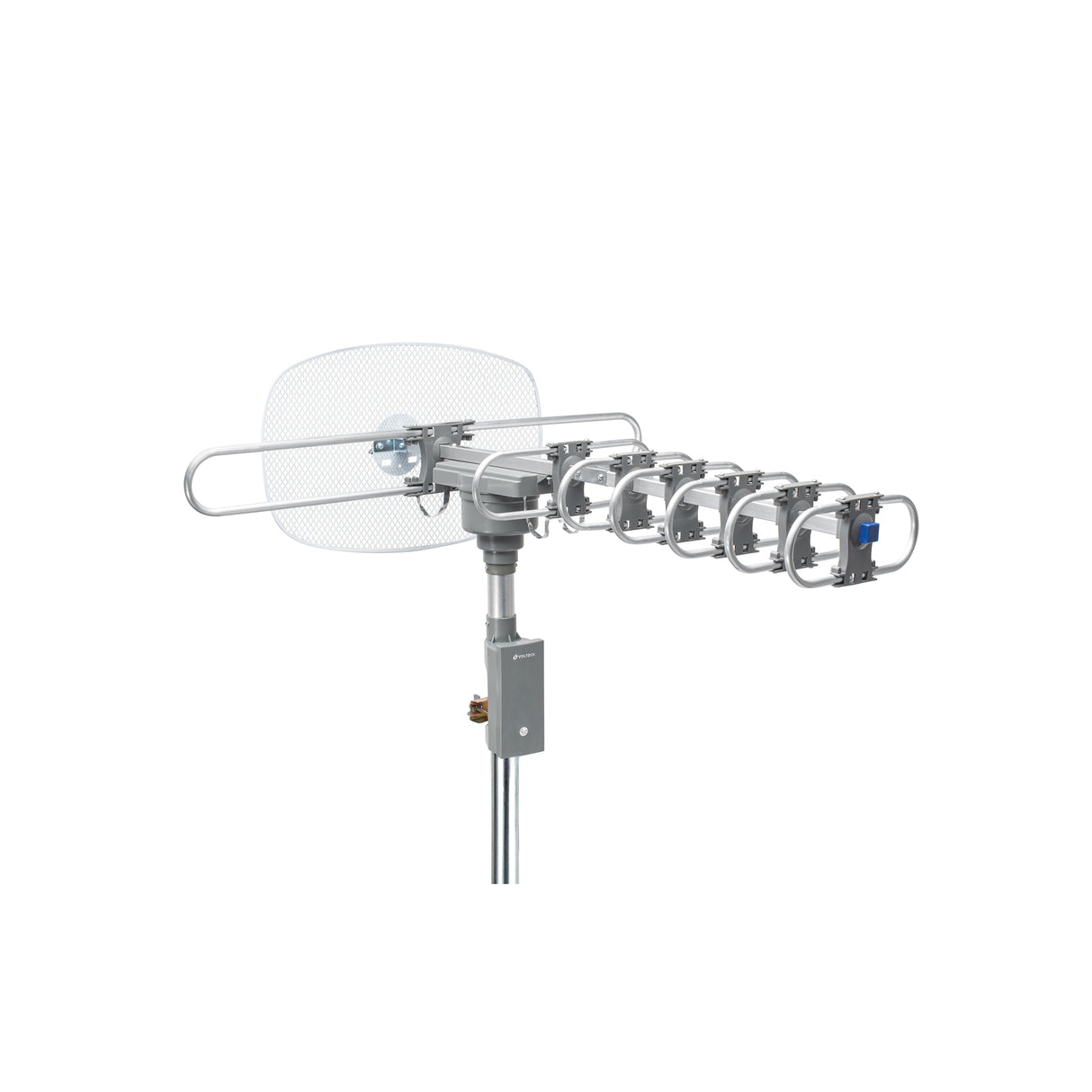 Antena Aérea para TV HD, Giratoria 360° con Control y Cable