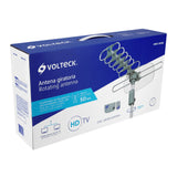Antena Aérea para TV HD, Giratoria 360° con Control y Cable