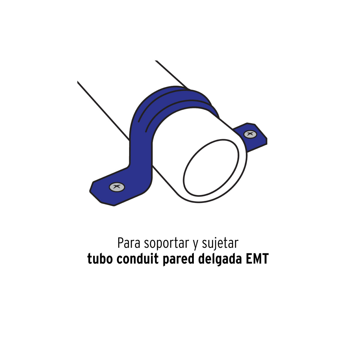Bolsa C/5 Abrazaderas Tipo Omega 1-1/4' para Tubo Pared Delgada