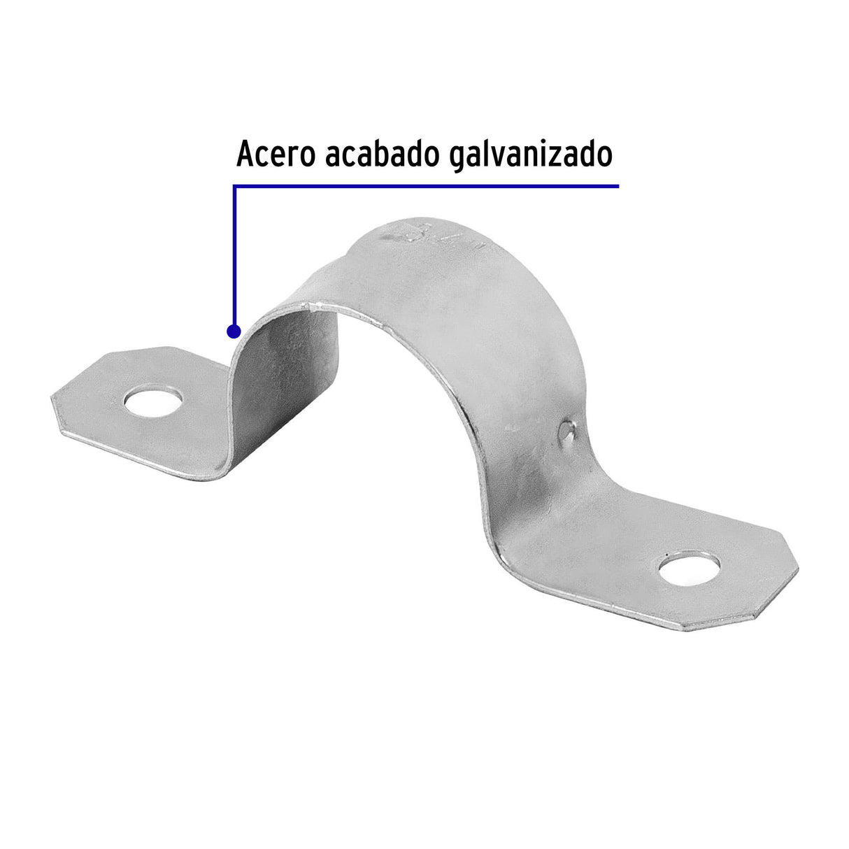 Bolsa C/10 Abrazaderas Tipo Omega 3/4' para Tubo Pared Delgada