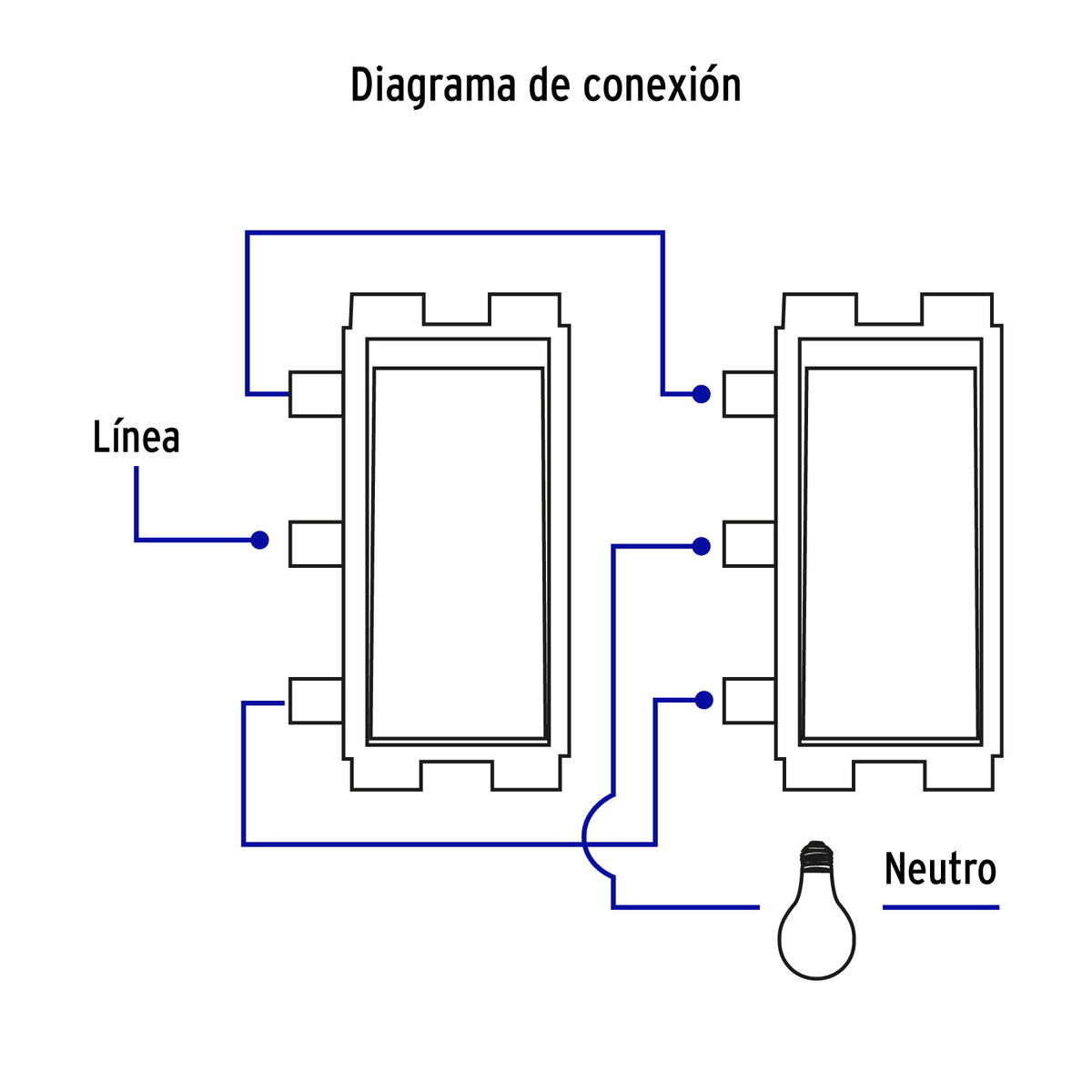 Interruptor de 3 Vías, Volteck Basic