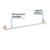 Toallero de Barra Largo, Cromo-oro, Foset Aqua