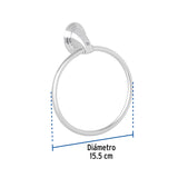 Toallero de Argolla, Cromo, Foset Aqua