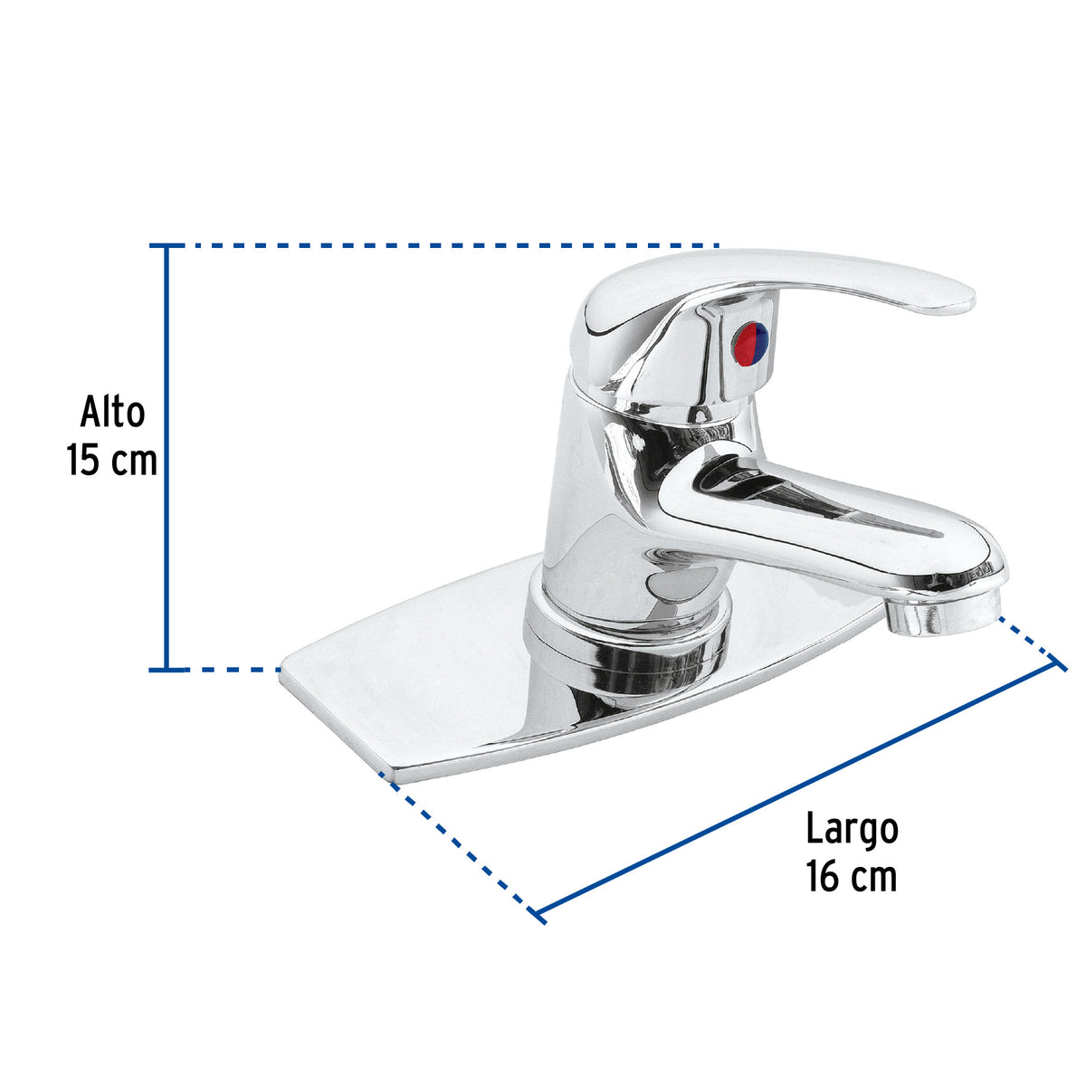 Monomando Lavabo Cromo, Aqua