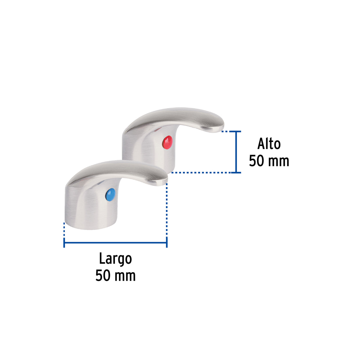 Juego de Manerales Tipo Palanca para lav-fregadero, Satín Aqua