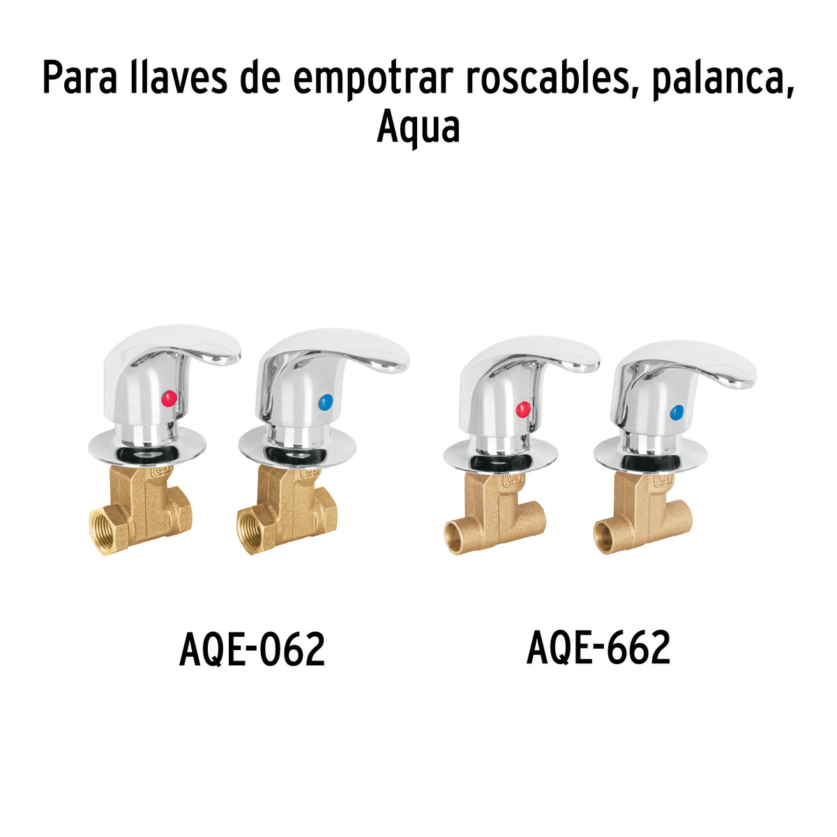 Juego de Manerales de Palanca para Regadera, Negro Mate Aqua