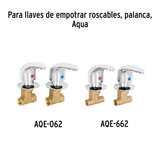 Juego de Manerales de Palanca para Regadera, Negro Mate Aqua