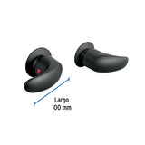 Juego de Manerales de Palanca para Regadera, Negro Mate Aqua