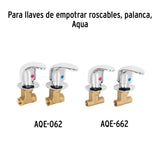 Juego de Manerales de Palanca para Regadera, Satín, Aqua