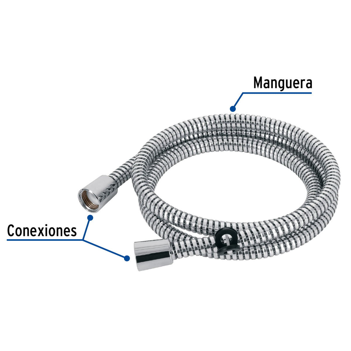 Manguera Plástica de 1.5 m para Regadera, Foset Aqua