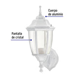 Arbotante Tipo Farol Tradicional Soportado para Exterior Blanco
