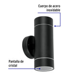 Arbotante de Acento 2 Spots Negro, Lámparas No Incluidas