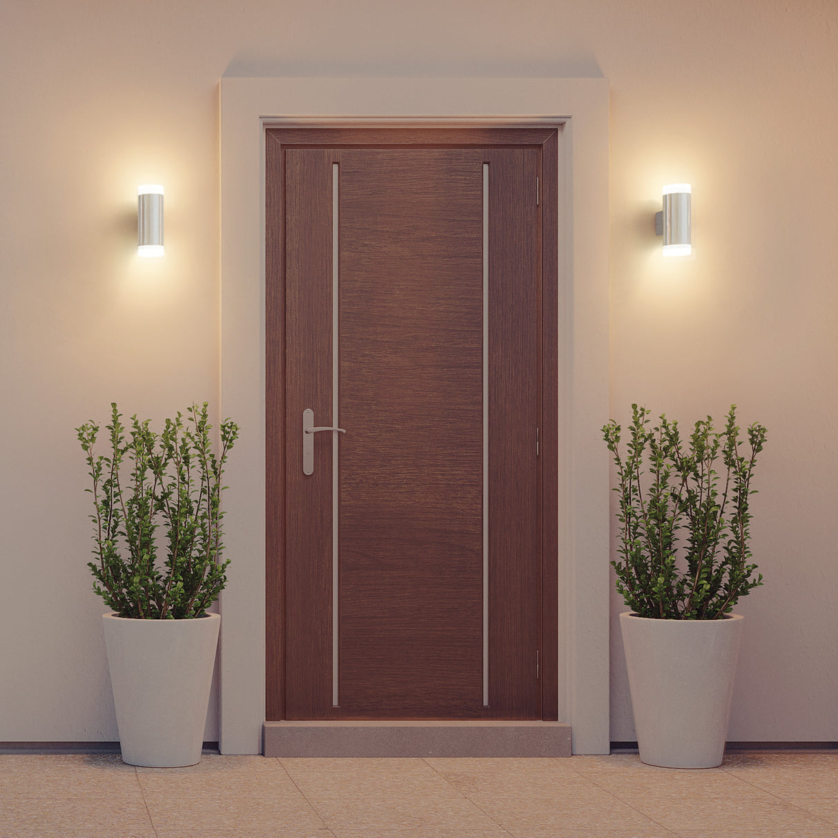 Arbotante LED Exterior 10 W 3000K 2 Spots, 7X17 cm, Volteck