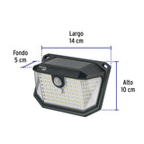 Luminario Solar LED 3 W con Sensor de Movimiento, Volteck