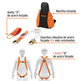 Kit Contra Caídas con Arnés de un Anillo, Ansi, Truper
