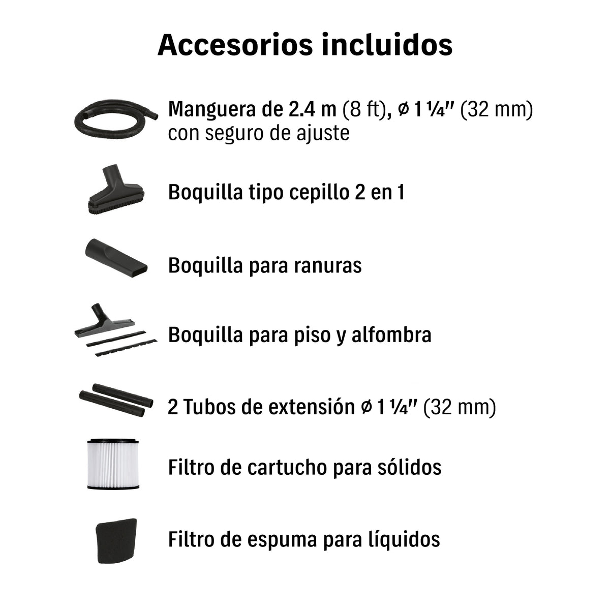 Aspiradora de Sólidos y Líquidos, 5 Gal, Acero Inox, Truper