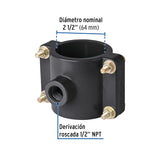 Abrazadera para Toma Domiciliaria PP 2-1/2' X 1/2', Foset