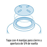 Tapa de 18' con Arillo para Tinaco, Foset