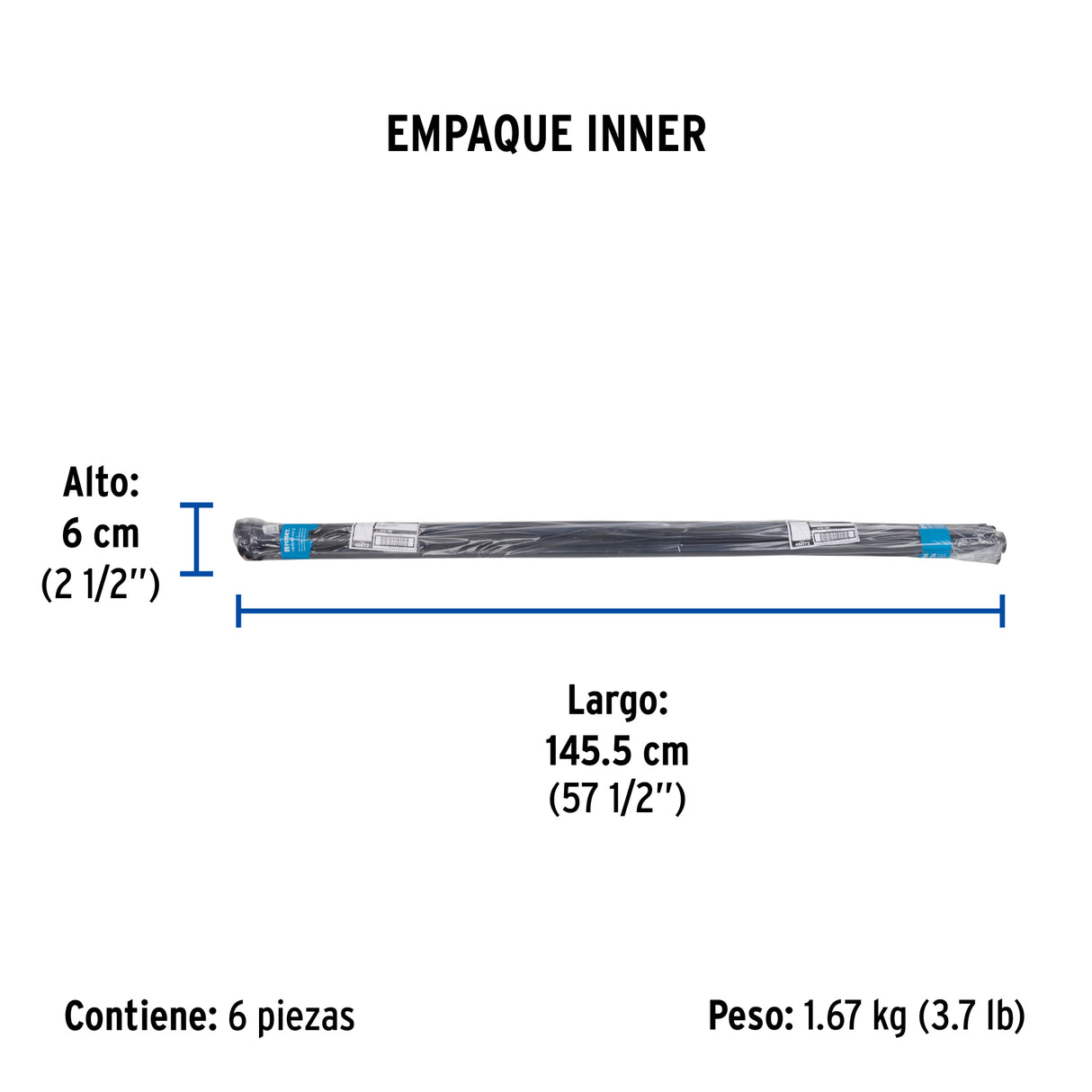 Jarro de Aire 1/2' X 140 cm para Tinaco, Foset