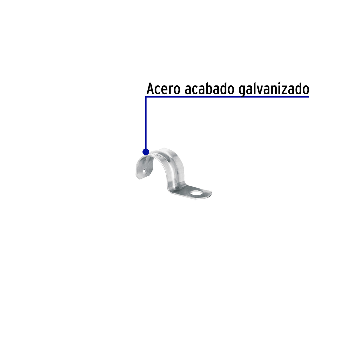 Bolsa C/10 Abrazaderas Tipo Uña 3/4' para Tubo Pared Delgada