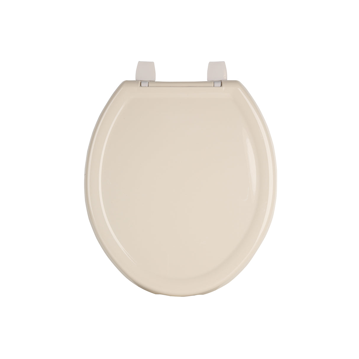 Asiento redondo ligero con tapa para WC, hueso, Foset Basic