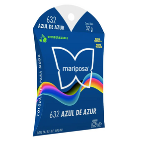 Mariposa 632 azul de azur