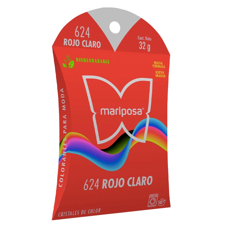 Mariposa 624 rojo claro