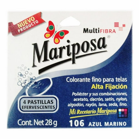Mariposa multifibra 106 azul marino