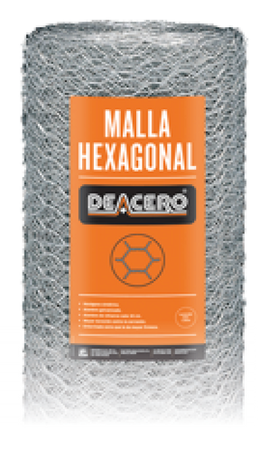 Deacero malla HEX.C.22 ABER.25X1.20 45M *45*