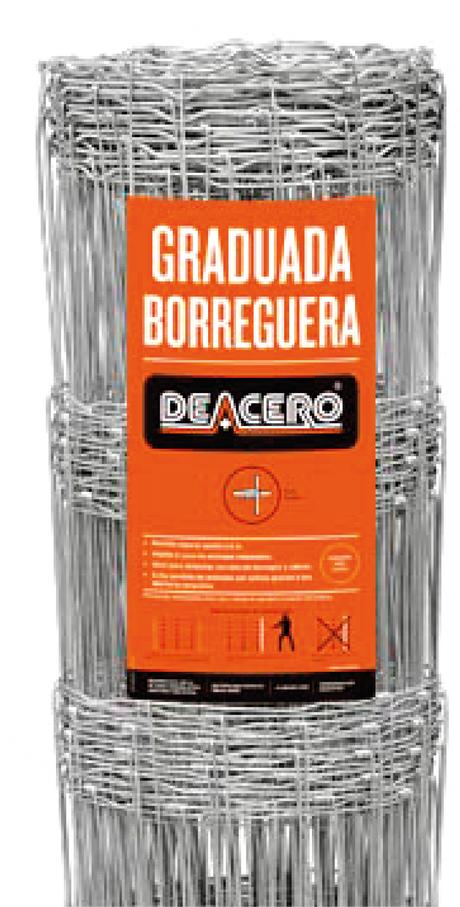 Deacero malla graduada borr 145X120 50 m x rollo