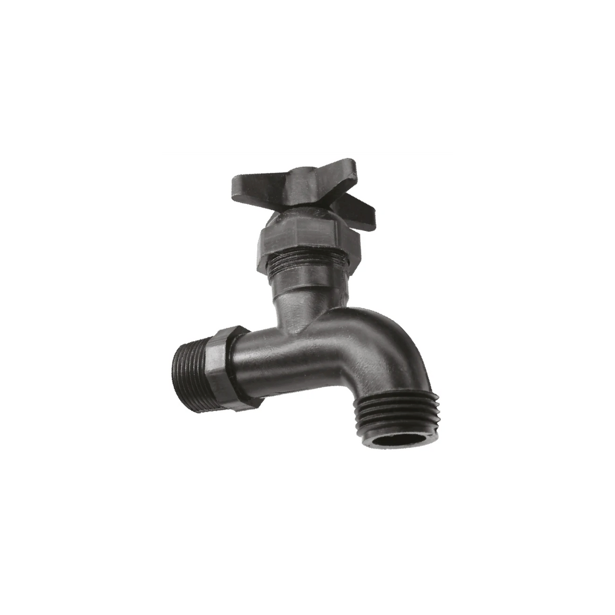 Hulcen llave nariz 3/4 plastico 5PZ negra