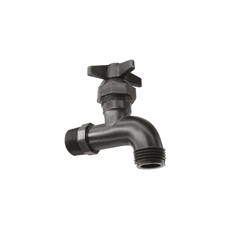 Hulcen llave nariz 3/4 plastico 5PZ negra