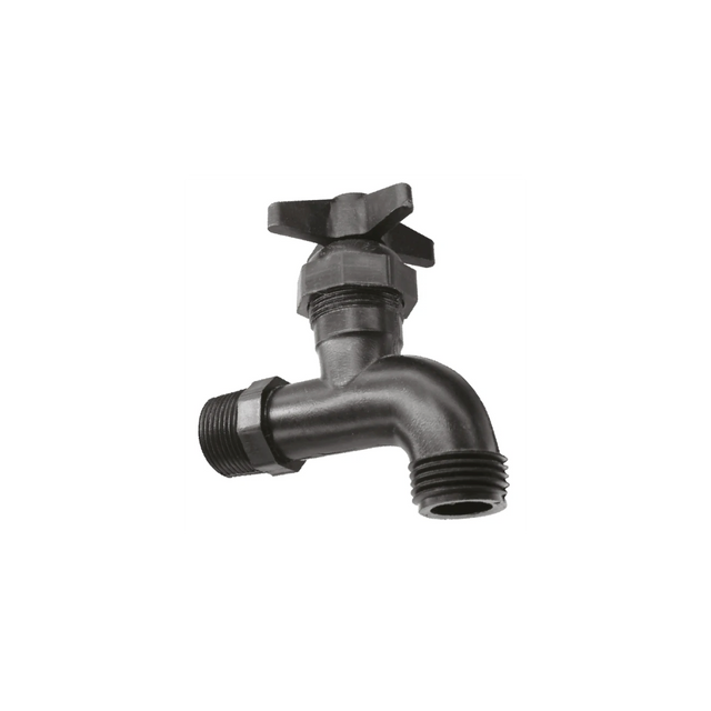 Hulcen llave nariz 3/4 plastico 5PZ negra