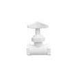 Hulcen llave de paso 1/2 plastico 10PZ blanca