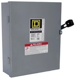 Square interruptor segurid ligero 2X60